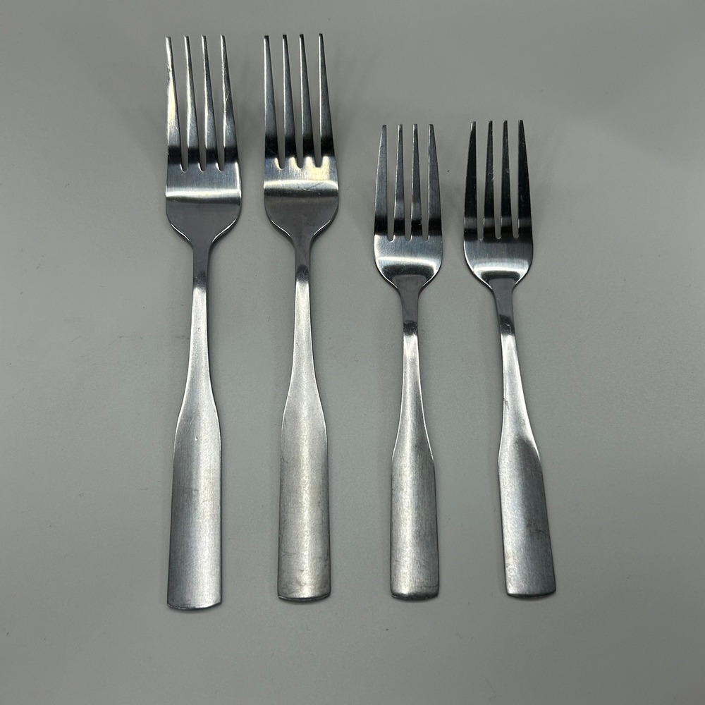 Gibson Classic Profile Dinner Salad Fork 4pc Stainless Steel Flatware Silverware